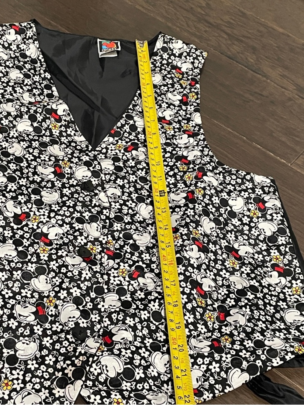 Vintage 90’s Disney Mickey Unlimited Minnie & Mickey ONE SIZE Vest - Picture 3 of 6